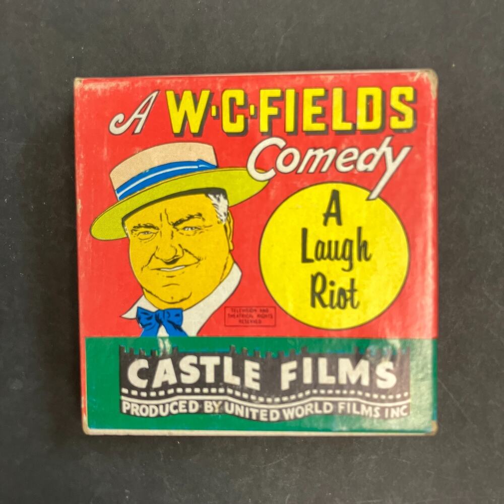 "The Great Chase" W. C. Fields Castle Films Super 8 Reel in Orig. Box NOC4090